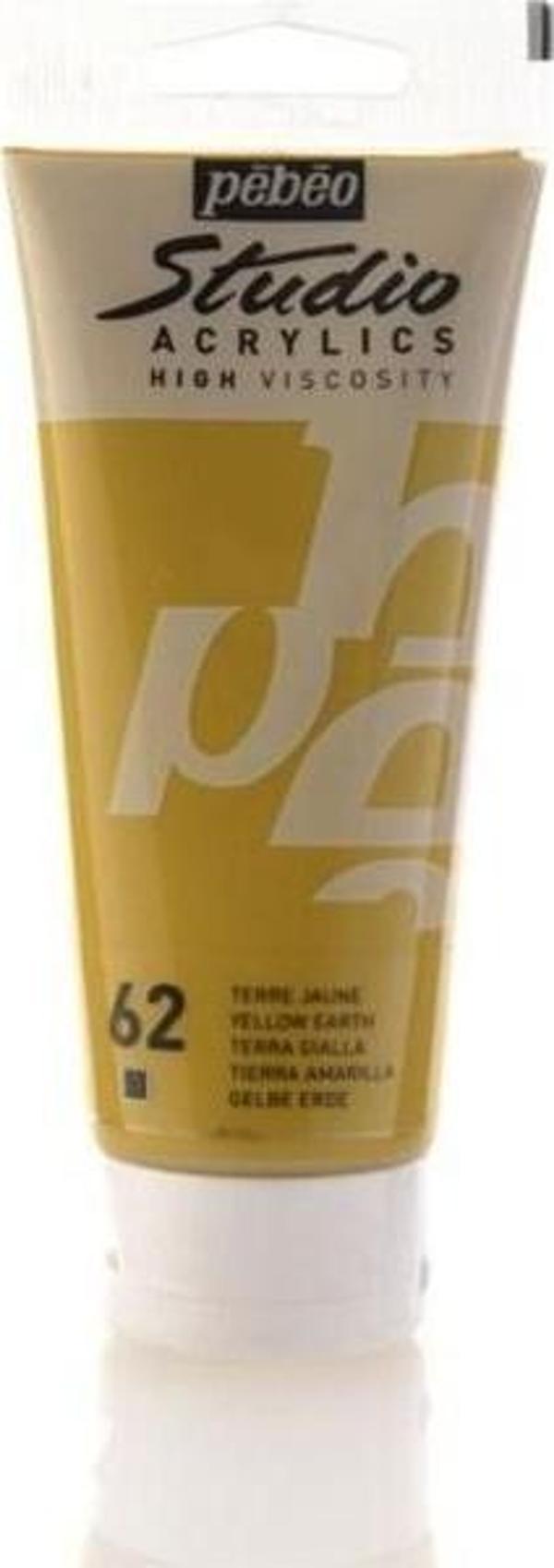 Pebeo Studio Akrilik Boya 100 ml. 62 Yellow Earth - Image 1