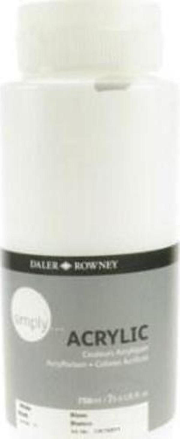 Daler Rowney Simply Akrilik Boya 750 ml. White - Image 1