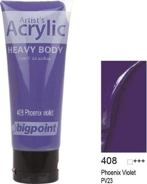Bigpoint Akrilik Boya 75 ml Phoenix Violet 408 - Image 1