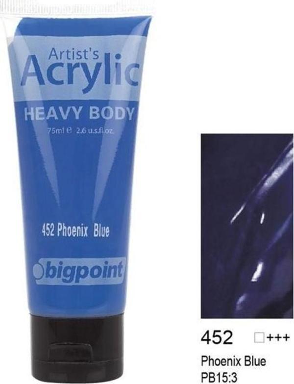 Bigpoint Akrilik Boya 75 ml Phoenix Blue 452 - Image 1