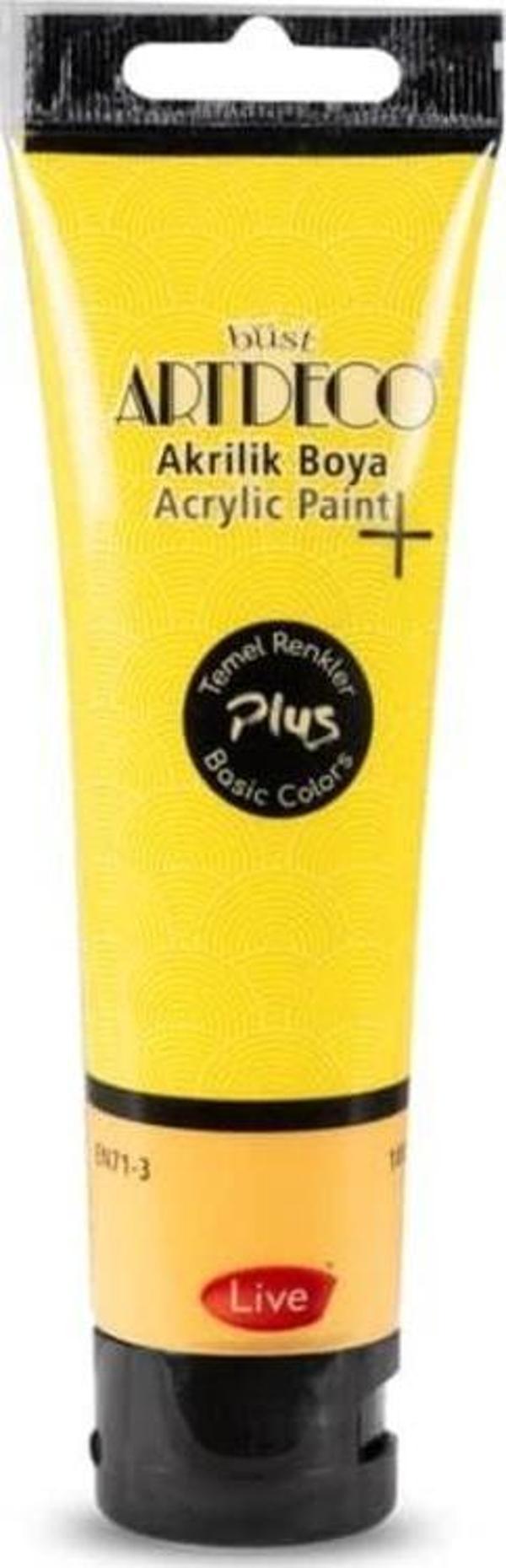 Artdeco Plus Akrilik Boya 100ml Tüp Sarı 405 - Image 1