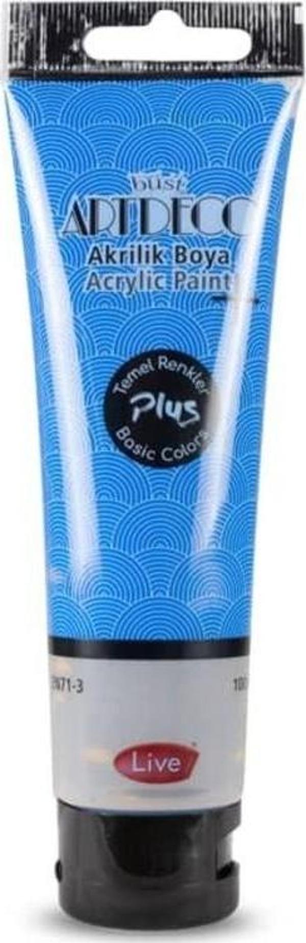 Artdeco Plus Akrilik Boya 100ml Tüp Mavi 443 - Image 1