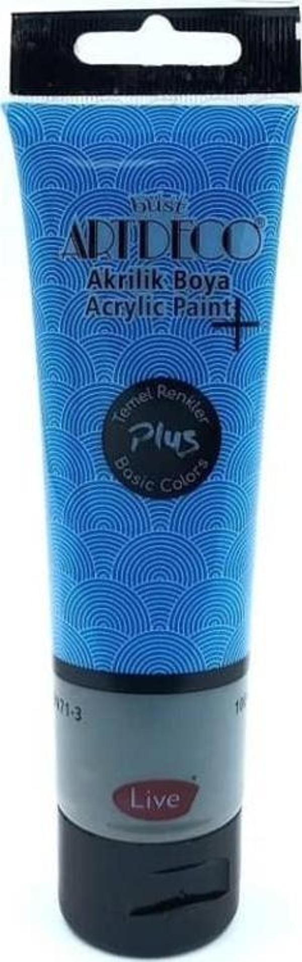 Artdeco Plus Akrilik Boya 100ml Tüp Gök Mavisi 450 - Image 1