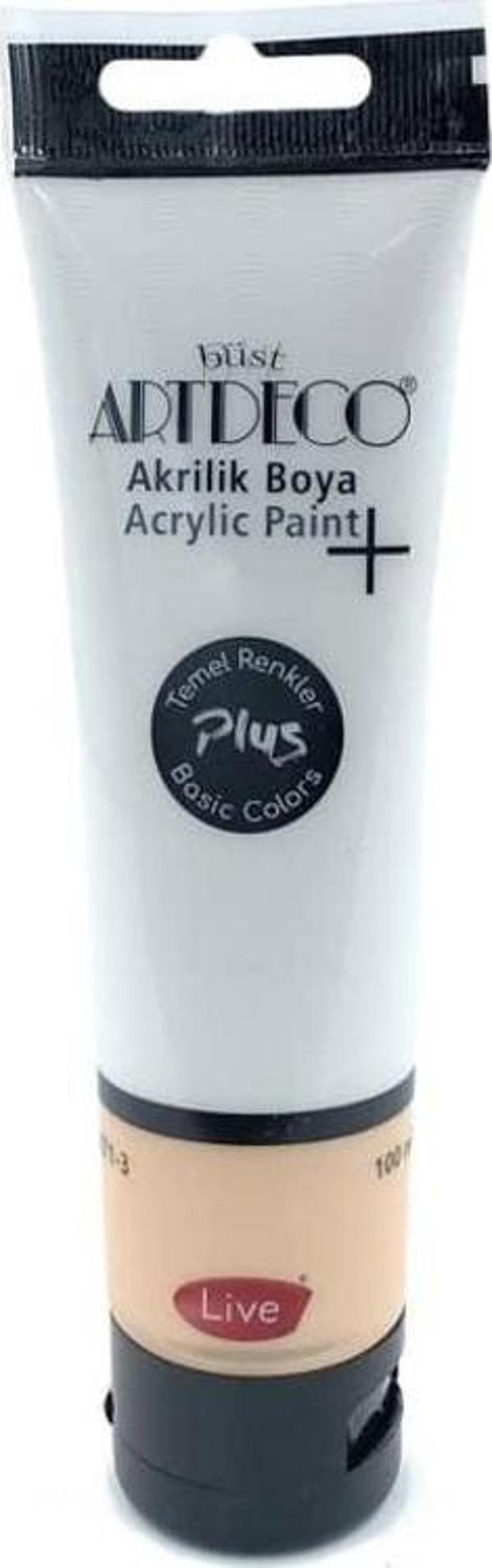 Artdeco Plus Akrilik Boya 100ml Tüp Titanyum Beyazı 502 - Image 1