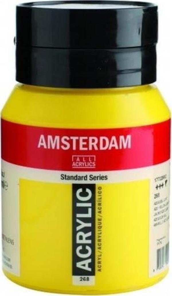 Talens Amsterdam Akrilik Boya 500 ml. 268 Azo Yellow Light - Image 1