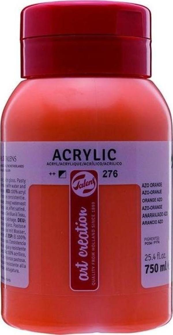 Talens Art Creation Akrilik Boya 750 ml. 276 Azo Orange - Image 1