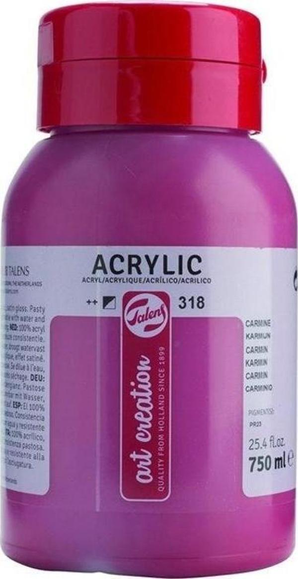 Talens Art Creation Akrilik Boya 750 ml. 318 Carmine - Image 1