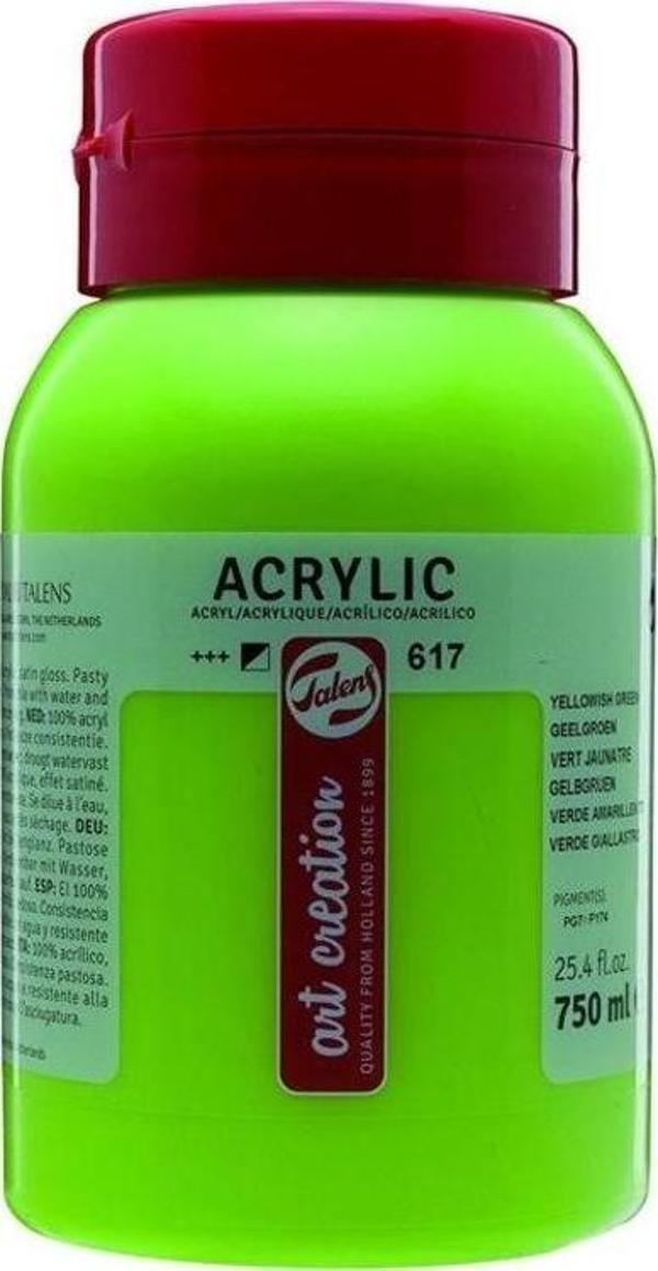 Talens Art Creation Akrilik Boya 750 ml. 617 Yellowish Green - Image 1