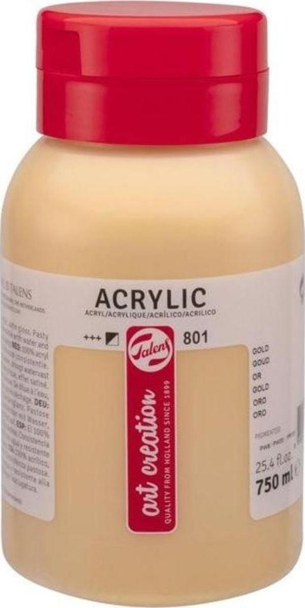 Talens Art Creation Akrilik Boya 750 ml. 801 Metallic Gold - Image 1