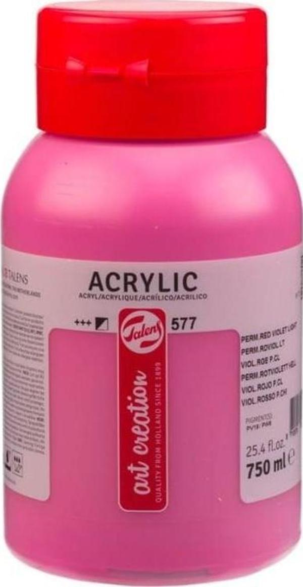 Talens Art Creation Akrilik Boya 750 ml. 577 Permanent Red Violet Light - Image 1