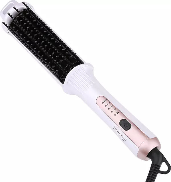 Fakir Illusion Saç Düzleştirici Fırça Beyaz Pembe - Image 1