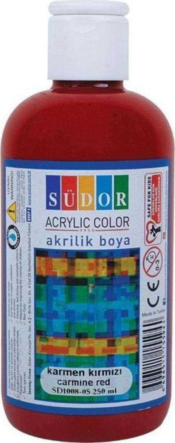 Südor Akrilik Boya 250 ml Karmen - Image 1