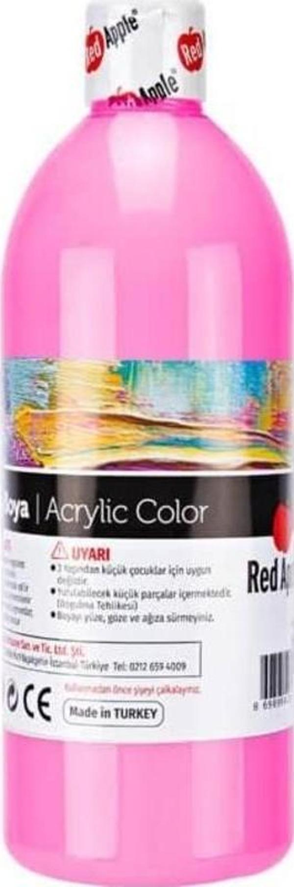 Red Apple Akrilik Boya 500 ml Şeker Pembe - Image 1