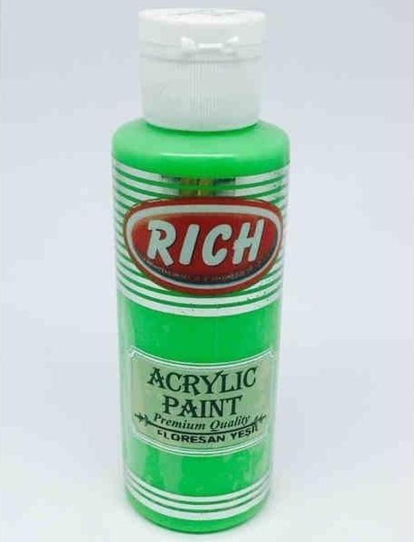 Rich Master Akrilik Boya 120 cc. FLORESAN YEŞİL - Image 1
