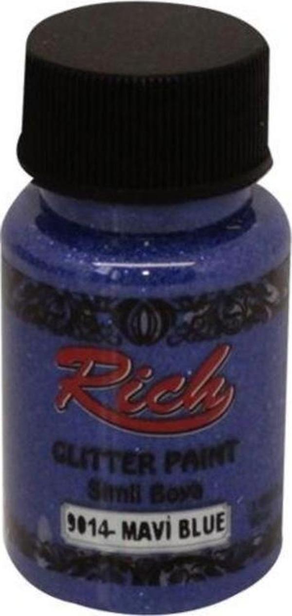 Rich Glitter Paint Simli Boya 50 cc. 9014 MAVİ - Image 1