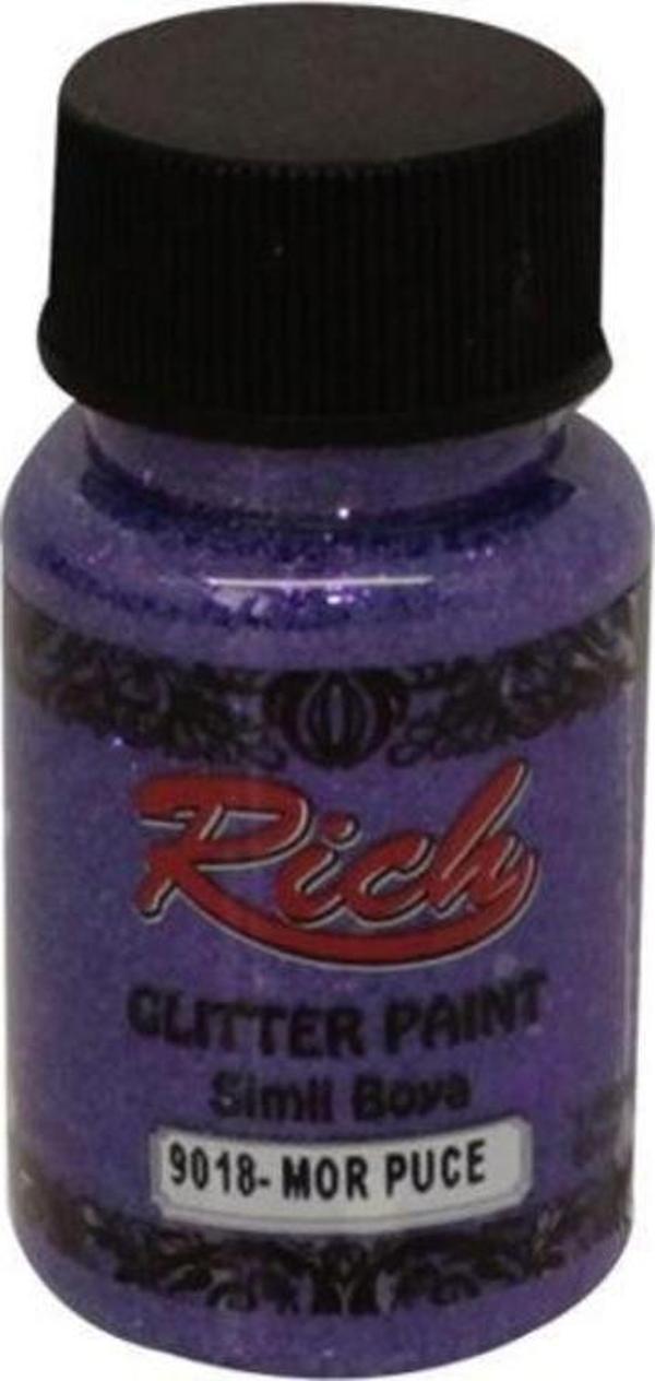Rich Glitter Paint Simli Boya 50 cc. 9018 MOR - Image 1