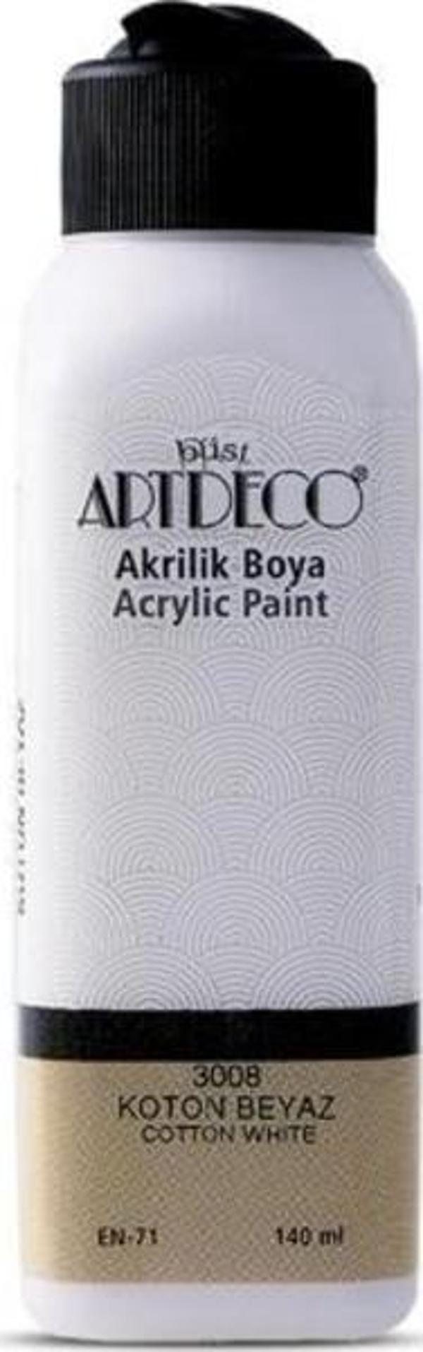 Artdeco Akrilik Boya 140 ml. 3008 KOTTON BEYAZ - Image 1