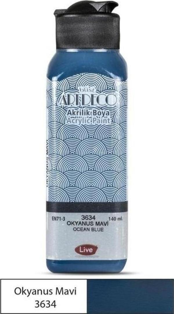 Artdeco Akrilik Boya 140 ml. 3634 OKYANUS MAVİ - Image 1