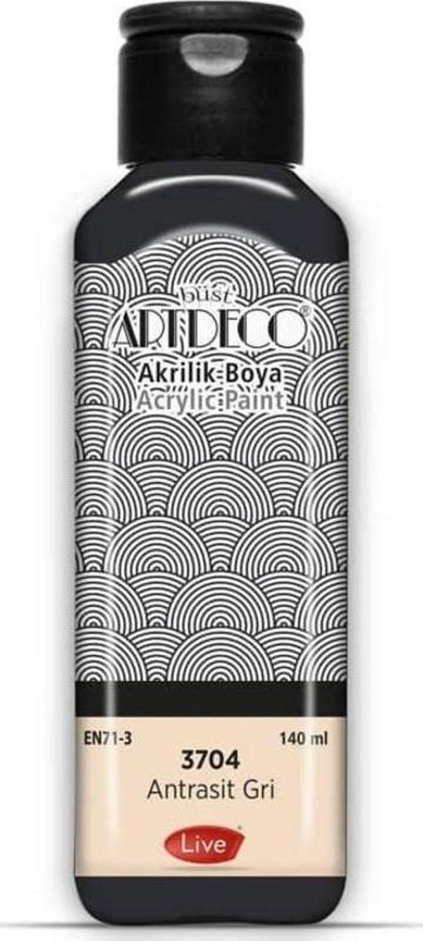 Artdeco Akrilik Boya 140 ml 3704 ANTRASİT GRİ - Image 1