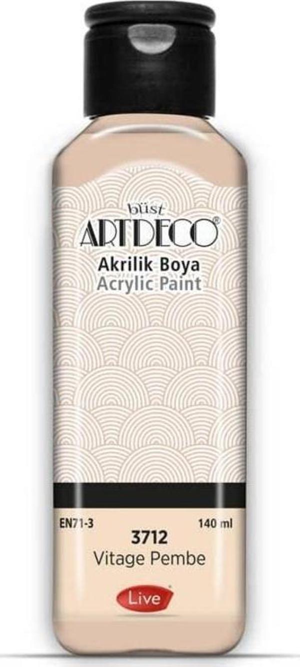 Artdeco Akrilik Boya 140 ml 3712 VINTAGE PEMBE - Image 1