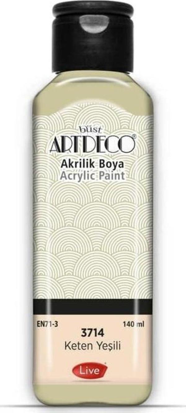 Artdeco Akrilik Boya 140 ml 3714 KETEN YEŞİLİ - Image 1