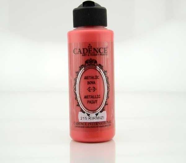 Cadence Metalik Boya 120 ml. 215 Kırmızı - Image 1
