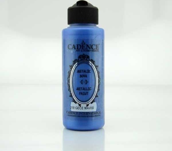 Cadence Metalik Boya 120 ml. 218 Gece Mavisi - Image 1