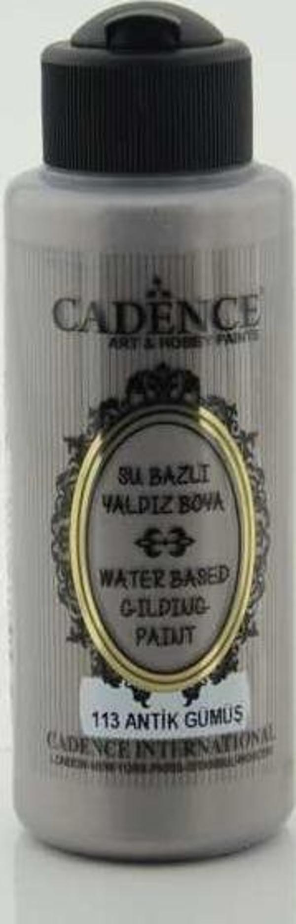 Cadence Su Bazlı Yaldız 120 ml. 113 Antik Gümüş - Image 1