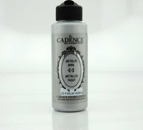 Cadence Metalik Boya 120 ml. 235 Parlak Gümüş - Image 1