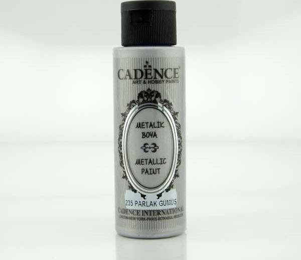 Cadence Metalik Boya 70 ml. 235 Parlak Gümüş - Image 1
