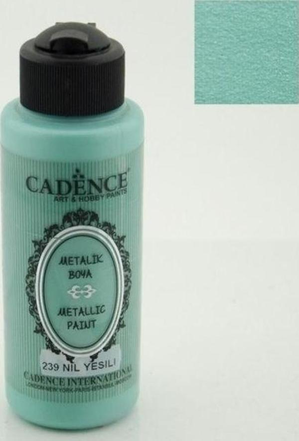 Cadence Metalik Boya 120 ml. 239 Nil Yeşili - Image 1