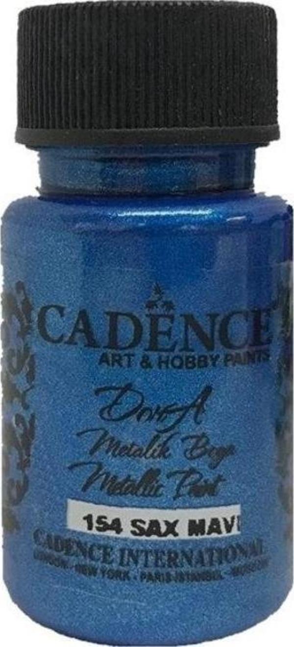 Cadence Dora Metalik Boya 50 ml. 154 Sax Mavi - Image 1