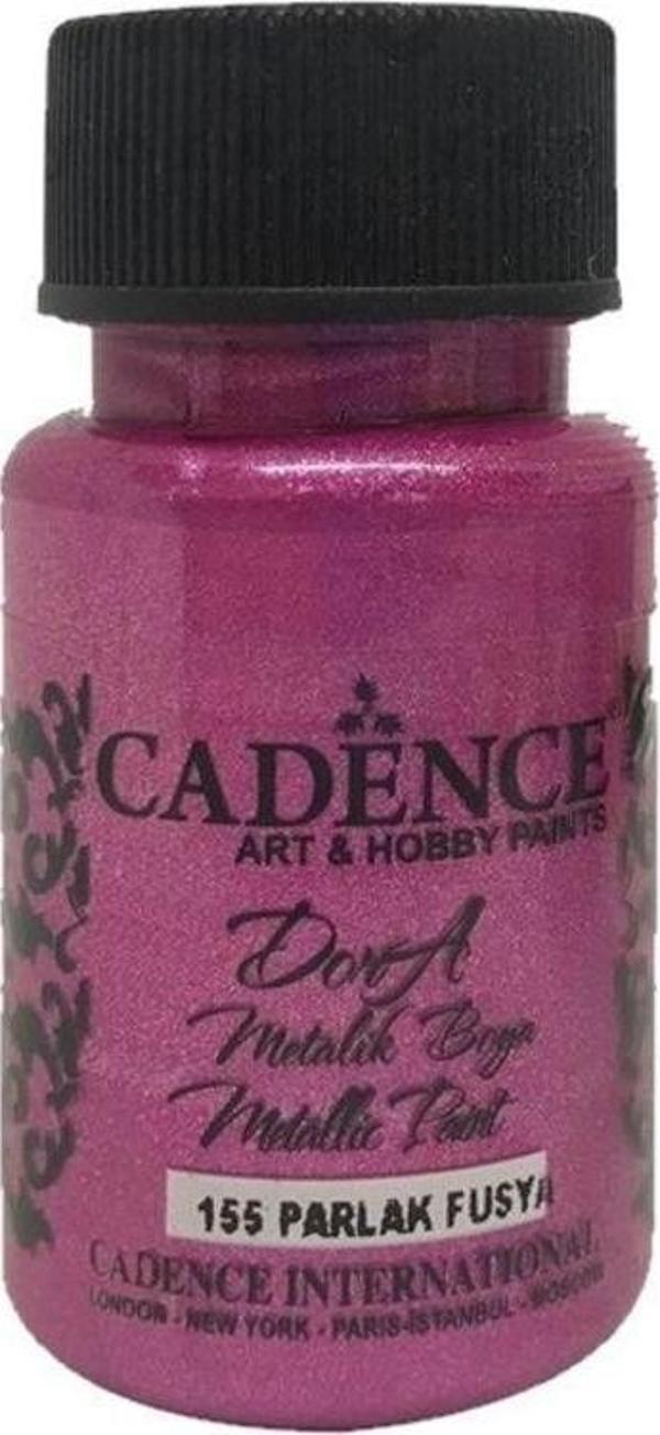 Cadence Dora Metalik Boya 50 ml. 155 Parlak Fuşya - Image 1