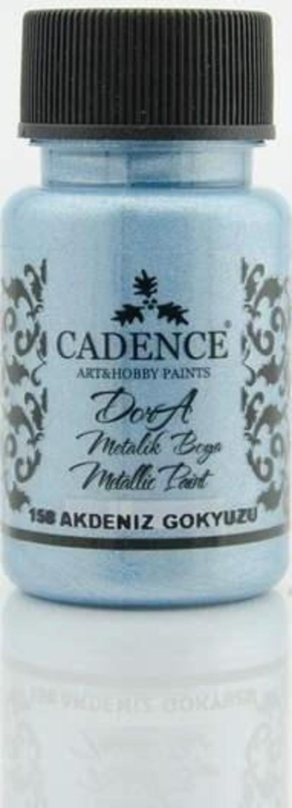 Cadence Dora Metalik Boya 50 ml. 158 Akdeniz Gökyüzü - Image 1