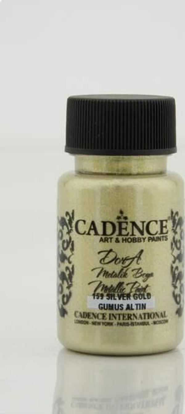 Cadence Dora Metalik Boya 50 ml. 159 Gümüş Altın - Image 1