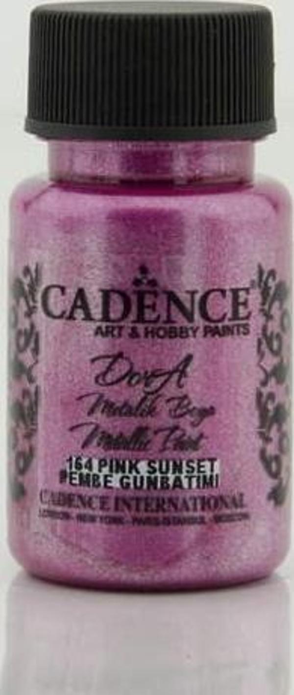 Cadence Dora Metalik Boya 50 ml. 164 Pembe Günbatımı - Image 1