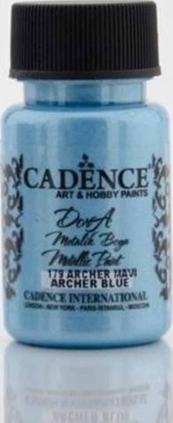 Cadence Dora Metalik Boya 50 ml. 179 Archer Mavi - Image 1