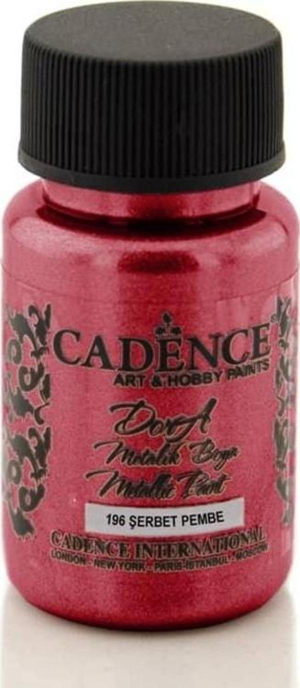 Cadence Dora Metalik Boya 50 ml. 196 Şerbet Pembe - Image 1