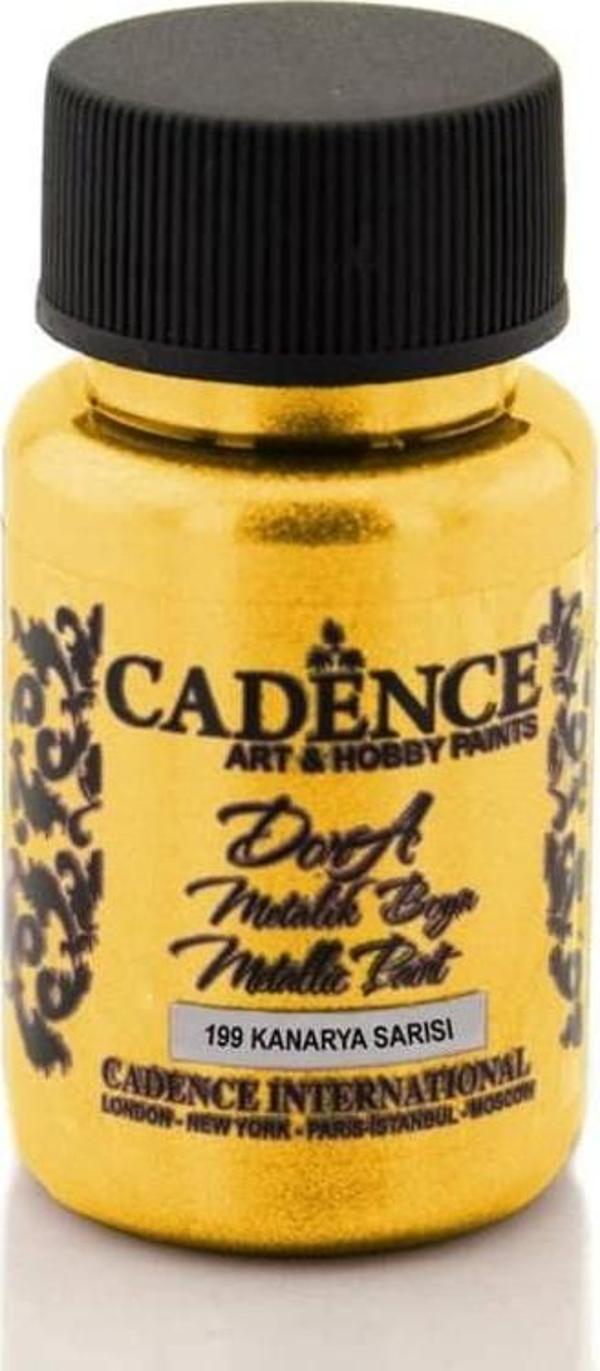 Cadence Dora Metalik Boya 50 ml. 199 Kanarya Sarısı - Image 1