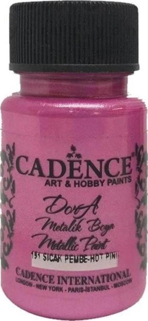 Cadence Dora Metalik Boya 50 ml. 191 Sıcak Pembe - Image 1
