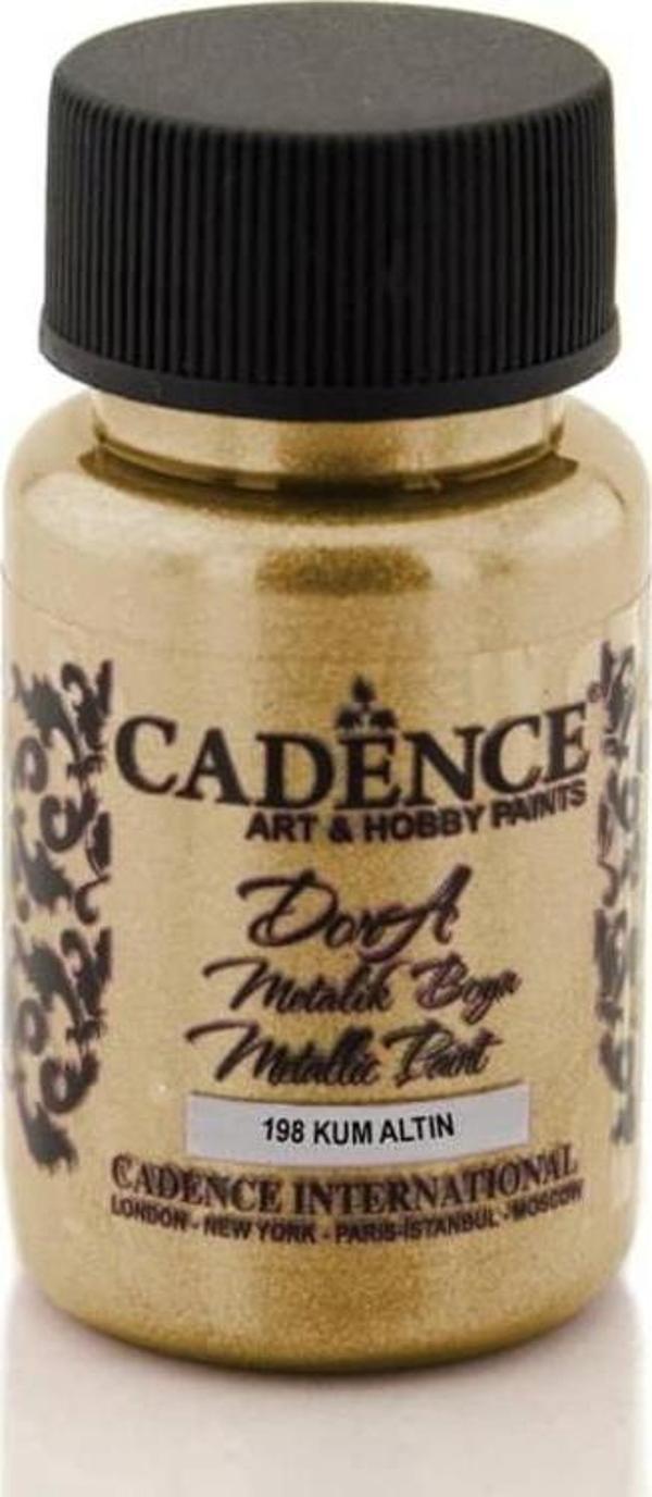 Cadence Dora Metalik Boya 50 ml. 198 Kum Altın - Image 1