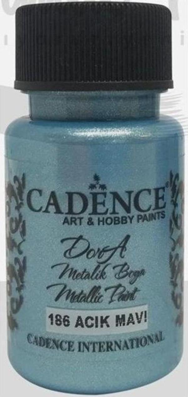Cadence Dora Metalik Boya 50 ml. 186 Açık Mavi - Image 1