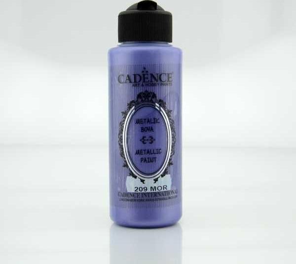 Cadence Metalik Boya 120 ml. 209 Mor - Image 1