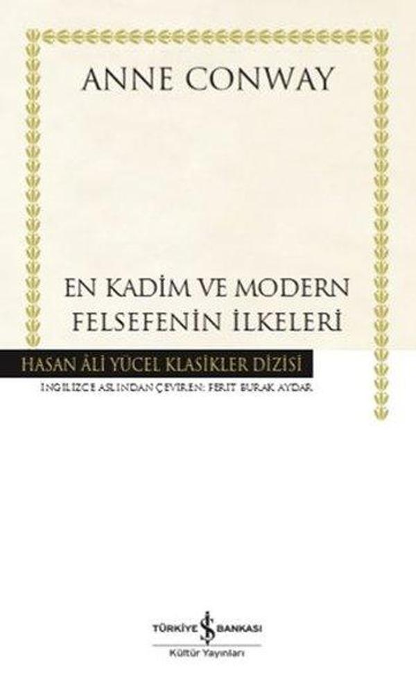 En Kadim ve Modern Felsefenin İlkeleri - Hasan Ali Yücel Klasikler - İş Bankası Kültür Yayınları - Image 1