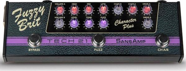 Tech 21 SansAmp Character Plus Fuzzy Brit Gitar Pedalı (CPSFB) - Image 1