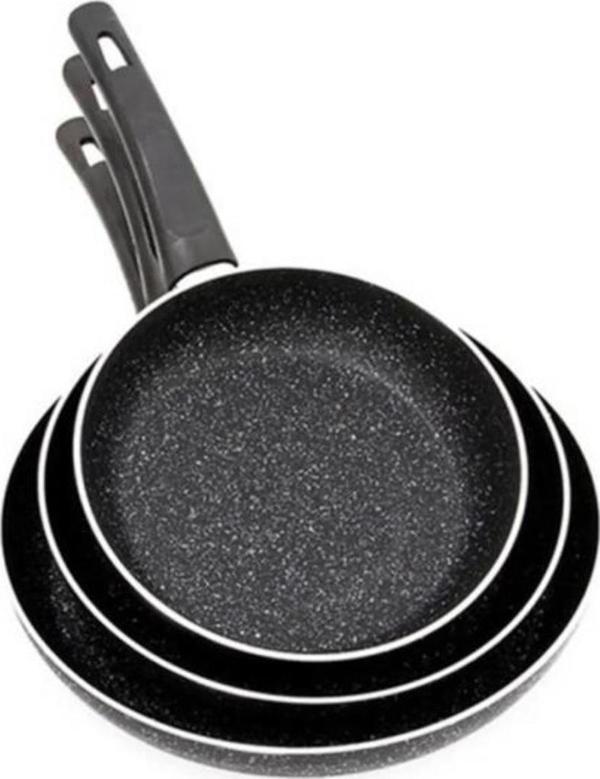 Mehtap Granit Kuvars Ters Kalıp Set Tava 18+22+26 - Image 1