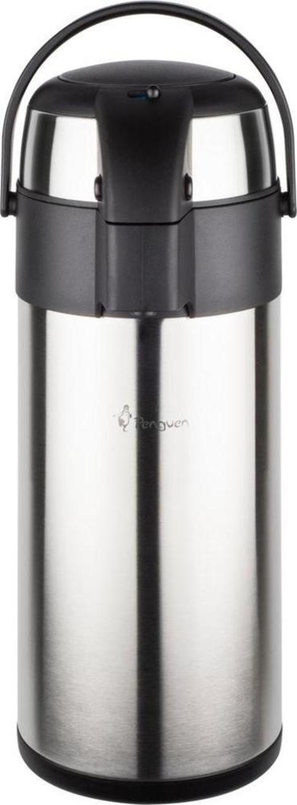 Penguen 1250 5 Litre Çelik Termos Pompalı Çay Termosu - Image 1