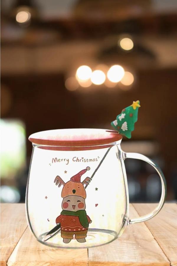 Perotti Felix Merry Yılbaşı Temalı Cam Kupa 14620 - Image 1