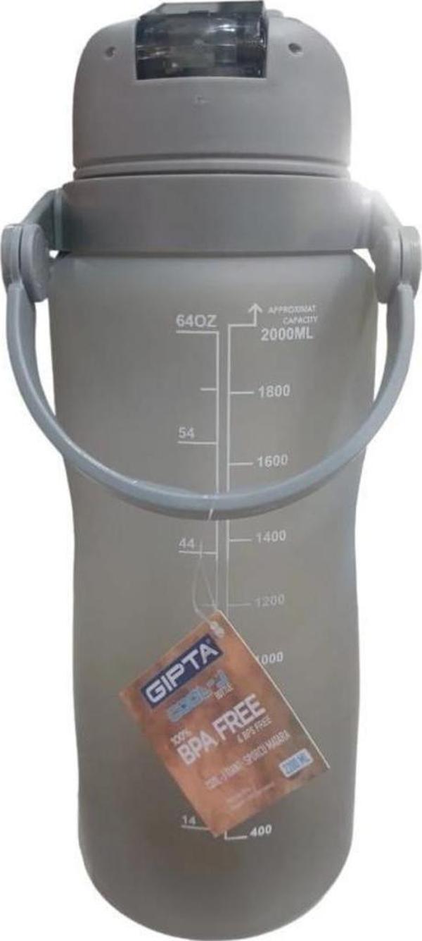 Gıpta Giant Tritan Sporcu Matarası Gri 2200 Ml K7575 - Image 1