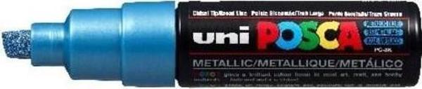 Uni Posca PC-8K Boyama Markörü 8 mm Kesik Uç METALİK MAVİ - Image 1
